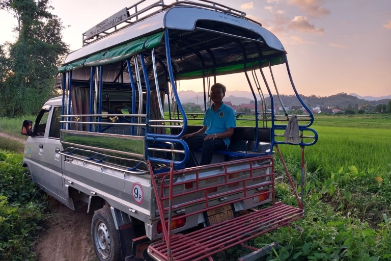 Luang Prabang: Experiencia en una granja ecológica y excursión a Kuang siMercado matinal, comida vegana en la granja y excursión a Kuang Si