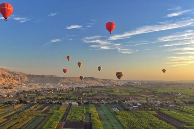 Aswan: Luxor Day Trip with Sunrise Hot Air Balloon &amp; Felucca