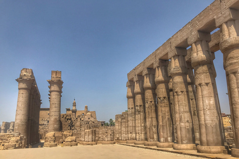 Assuan: Luxor Tagesausflug mit Sonnenaufgang Heißluftballon & Feluke