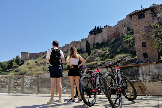 2 timmars elektrisk cykeltur i Malaga