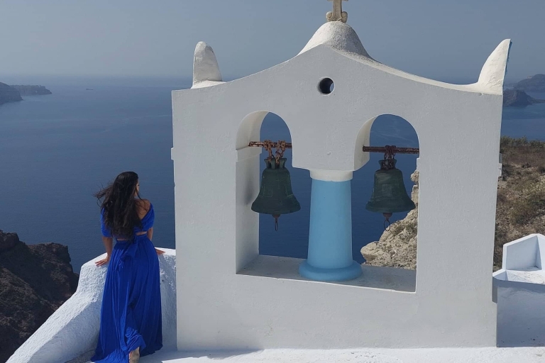 Santorini Private Off-the-beaten Path Tour with Dinner From Fira: Santorini 3-Town Private Full-Day Tour w/ Dinner