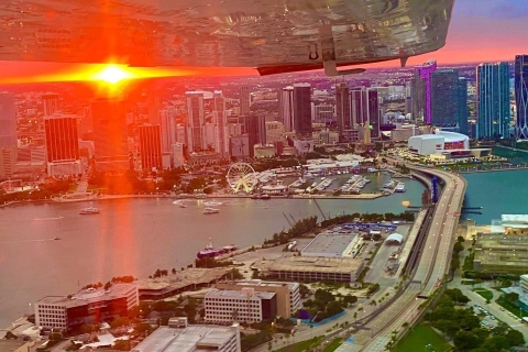 Miami: visite privée en avion au coucher du soleil