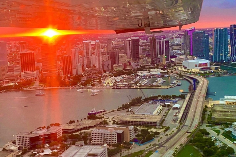 Miami: visite privée en avion au coucher du soleil