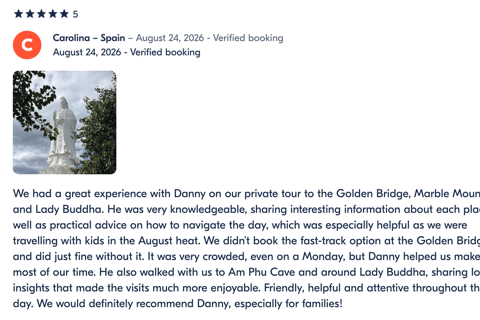Da Nang/Hoi An: Golden Bridge, Lady Buddha & Marble Mountain Private Group Tour with Licensed English-Speaking Guide