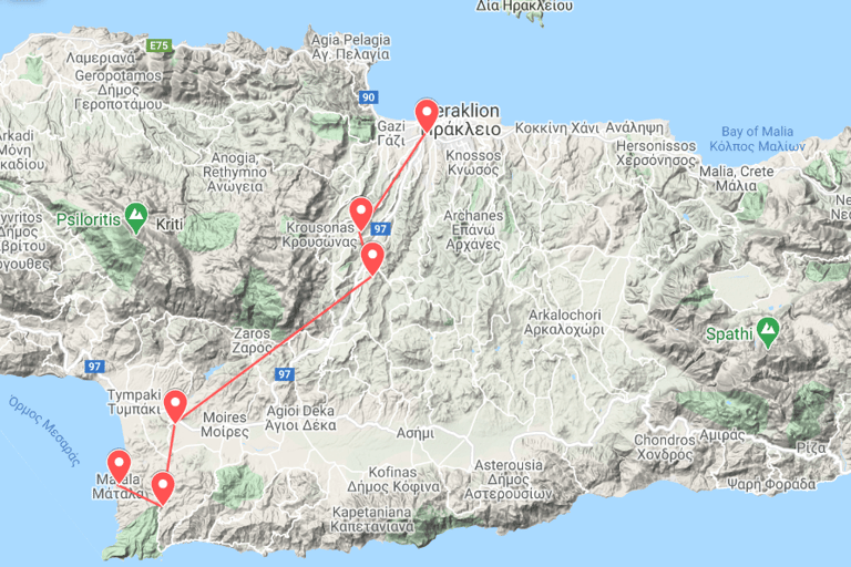 D'Elounda: visite privée des monuments chrétiens de CrèteVisite en limousine ou SUV 3 places