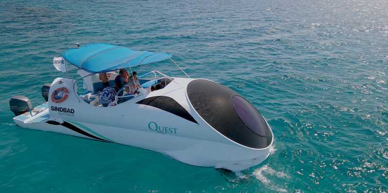 Hurghada: Glass Bottom Speed Boat with Snorkeling & Drinks