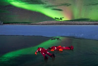 Ice Floating in Lapland With Northern Lights - Housity