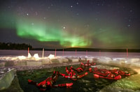 Ice Floating in Lapland With Northern Lights - Housity