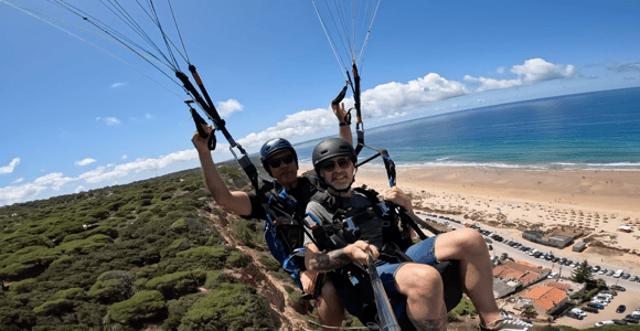 From Lisbon: Paragliding Tandem Flight