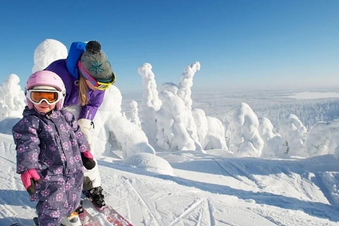 Rovaniemi: esquí de día completo con instructor profesional