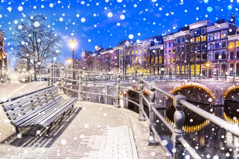 Amsterdam: Winterlicher RundgangTour auf Englisch