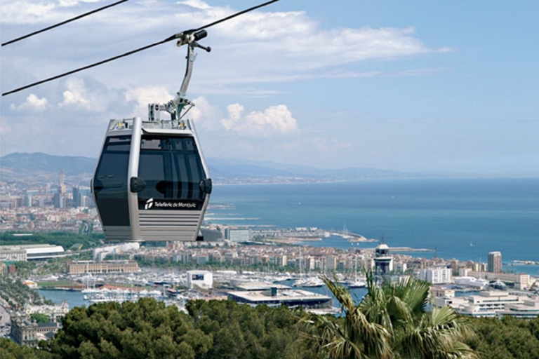 Barcelona: Montjuïc Cable Car Ticket with Audio Guided Tours