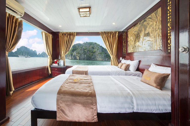 Vanuit Hanoi: cruise van 3 dagen en 2 nachten Verblijf in Bai Tu Long BayStandaard Optie