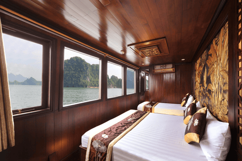 Vanuit Hanoi: cruise van 3 dagen en 2 nachten Verblijf in Bai Tu Long BayStandaard Optie