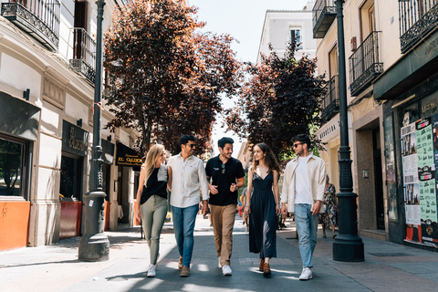 Madrid : Tour des Tapas et du vin avec boissons et vuesBouchées du marché et tapas : visite culinaire avec boisson sur le toit