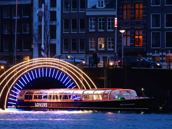 Amsterdam Croisière sur le canal de la Fête des lumières depuis la gare centrale GetYourGuide