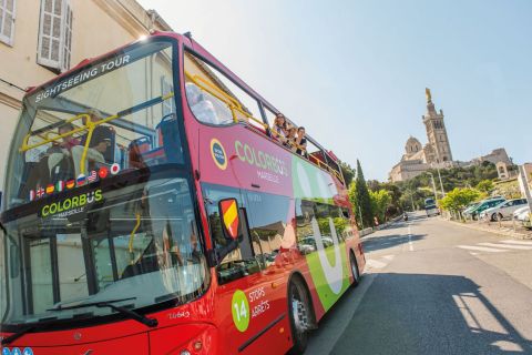 Marseille: Hop-On Hop-Off Bus Tour & Panier App Walking Tour