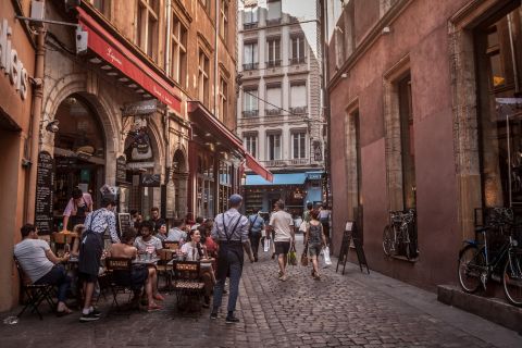Lyon: Excursão a pé com áudio para smartphone e comida