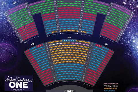 Las Vegas: Michael Jackson ONE by Cirque du Soleil Ticket Seats in Category D