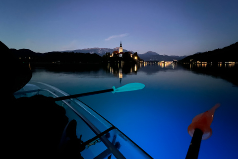 Bled: Guided Kayaking Tour in a Transparent KayakSunset Tour