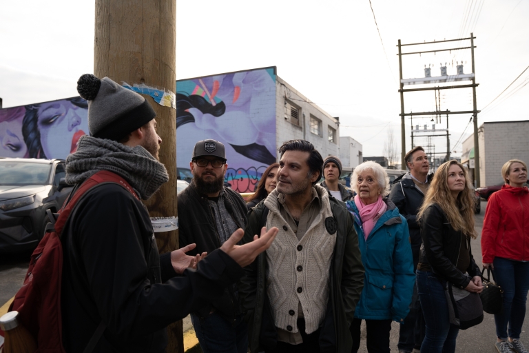 Vancouver : Visite à pied de l'art de rue et du café artisanal avec dégustation