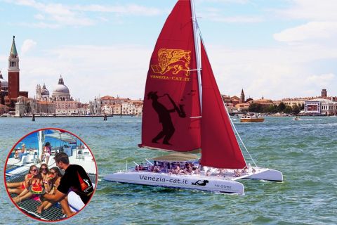 Venetië: lagunecruise op catamaran met lunch en drankjes