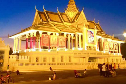 Phnom Penh: Mekong Sunset Cruise & City by Night Tour