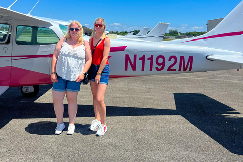 Miami: Coastal Private Airplane Scenic Flight with drinks Miami: Coastal Private Airplane Scenic Flight