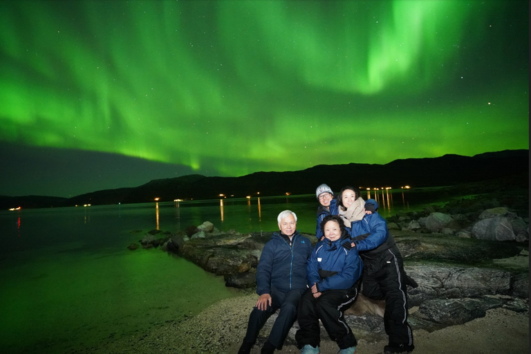 Tromsø : Tour des aurores boréales avec portrait professionnel gratuit