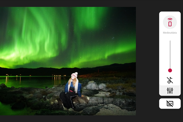 Tromsø : Tour des aurores boréales avec portrait professionnel gratuit