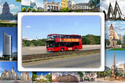 Leipzig: Hop-On Hop-Off Bus Tour with Walking Tour