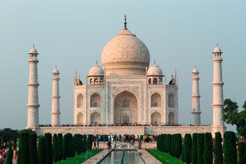 Delhi: Excursión de un día al Taj Mahal y al Fuerte de Agra en tren superrápido