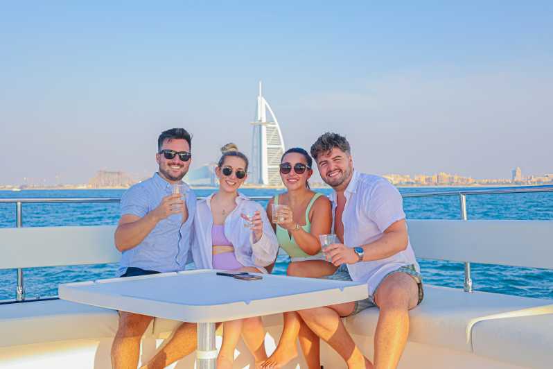 dubai luxury yacht tour with live bbq and drinks
