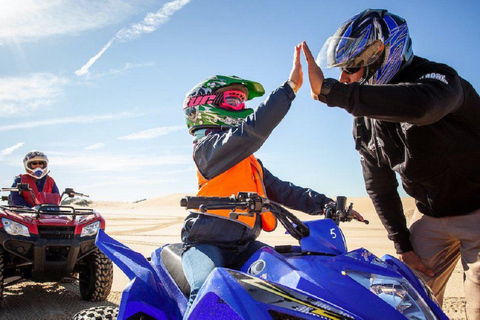 Agadir : safari en quad et balade en chameauRandonnée en quad et à dos de chameau sur la plage de Desert Banana