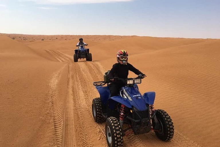 Agadir : safari en quad et balade en chameauRandonnée en quad et à dos de chameau sur la plage de Desert Banana