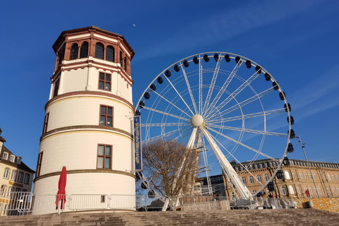 Düsseldorf: old city and the Rhine.