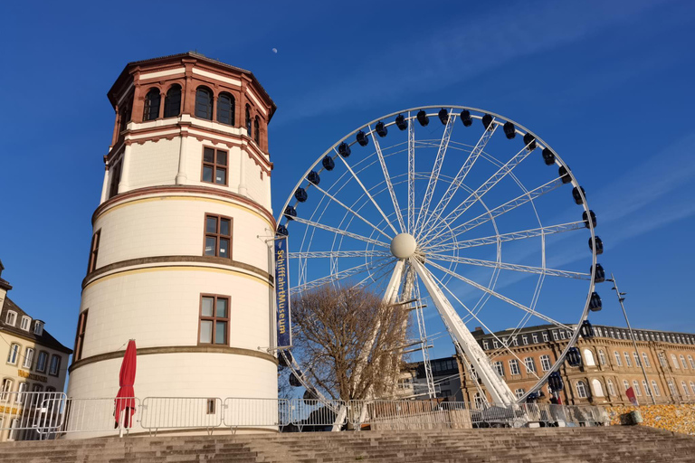Düsseldorf: old city and the Rhine.