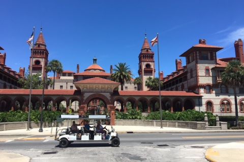 St. Augustine: Boat Cruise and Electric Golf Cart Tour