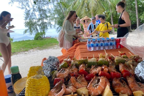 Krabi: 7 Islands Sunset Tour by Longtail Boat & BBQ Dinner