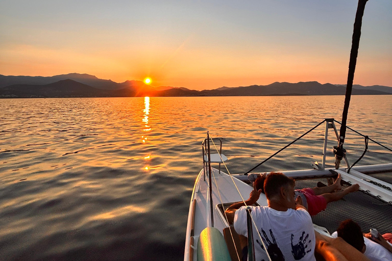 Agios Nikolaos: Sailing Trip Catamaran Lunch and Water Toys Catamaran Private Half Day Sailing Trip