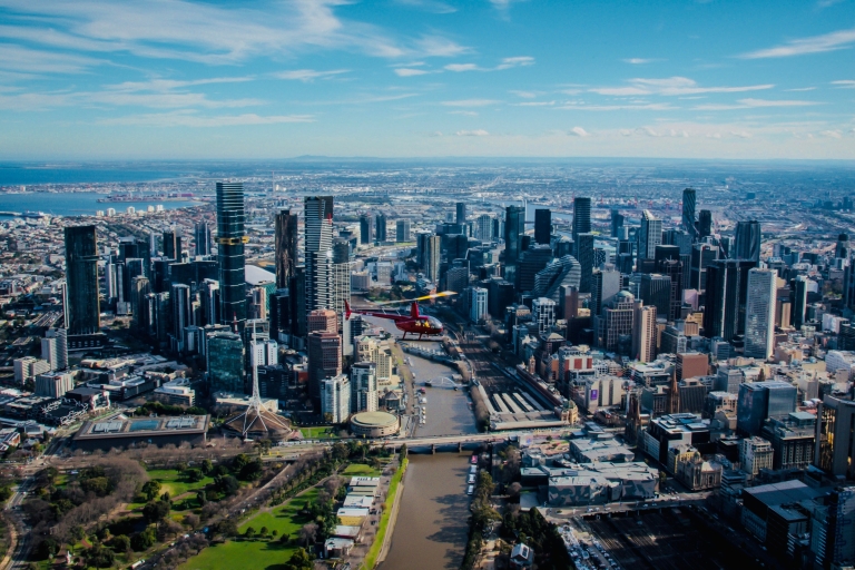 Melbourne: paseo privado en helicóptero por la ciudad y las playasPaseo panorámico en helicóptero por la ciudad de Melbourne de 20 minutos