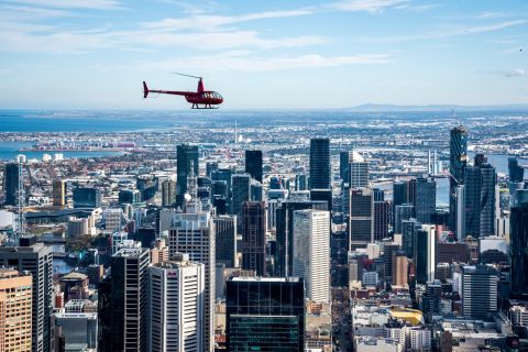 Melbourne: giro in elicottero su città e spiagge private