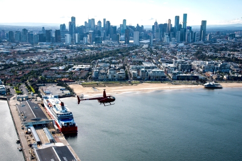 Melbourne: privé-helikoptervlucht in stad en strand20 minuten durende helikoptervlucht in Melbourne City
