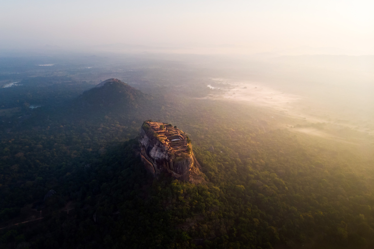 Sigiriya and Pidurangala Rock From Colombo
