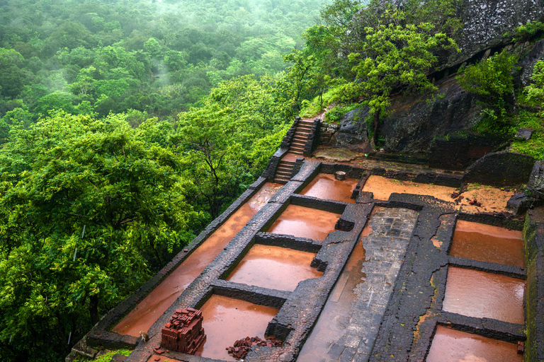 Sigiriya and Pidurangala Rock From Colombo