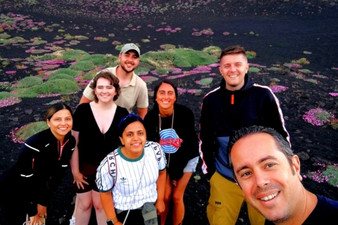 From Taormina: Etna Trekking Tour in Spanish
