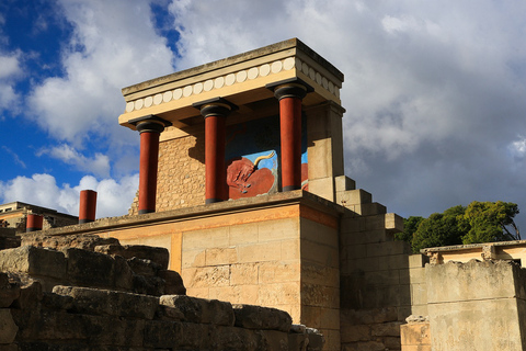 Heraklion: Kreta Paleis van Knossos, Museum & KustexcursieTour met chauffeur