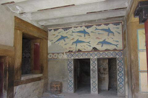 Heraklion: Pałac w Knossos na Krecie, muzeum i wycieczka na brzegWycieczka z kierowcą