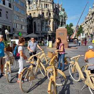 Antwerp: City Tour by Wooden COCO-MAT Bike with Guide