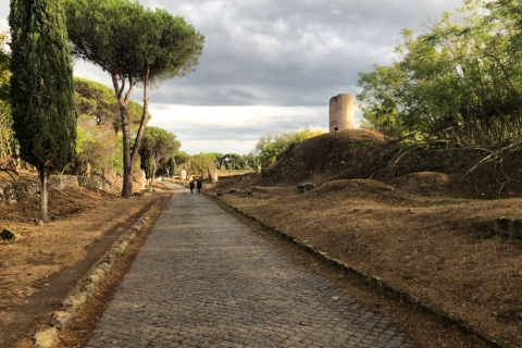 Rome: Appian Way E-Bike Tour with Picnic and Catacomb Option Tour with Catacombs